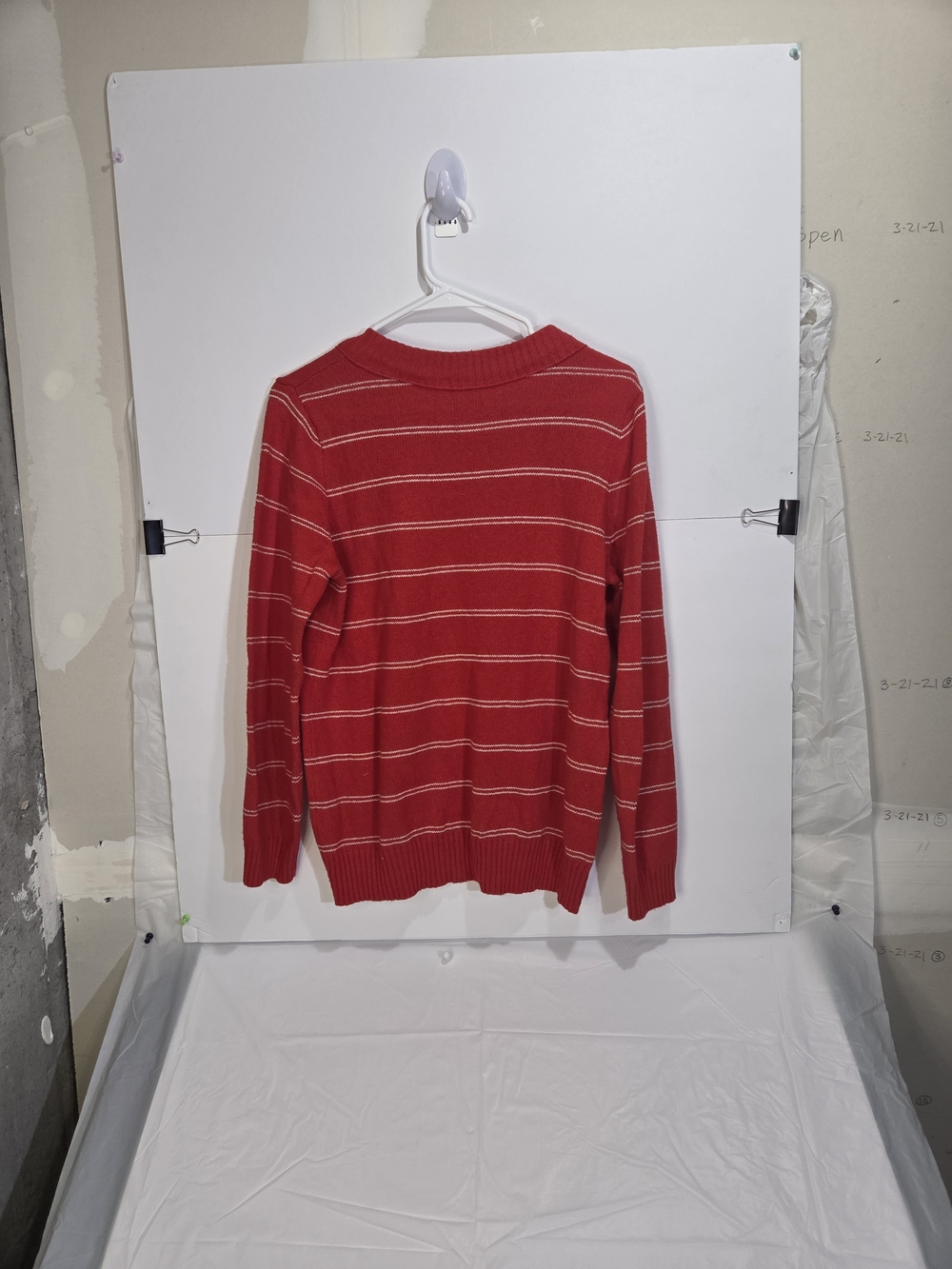 Madewell Red Striped Scoop-Collar Sweater - Picture 7 of 10